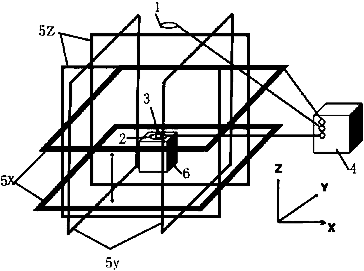 Open-type magnetic field shielding device capable of adjusting at full frequency band