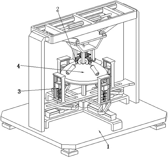 A large-scale petrochemical pressure vessel head manufacturing polishing machine