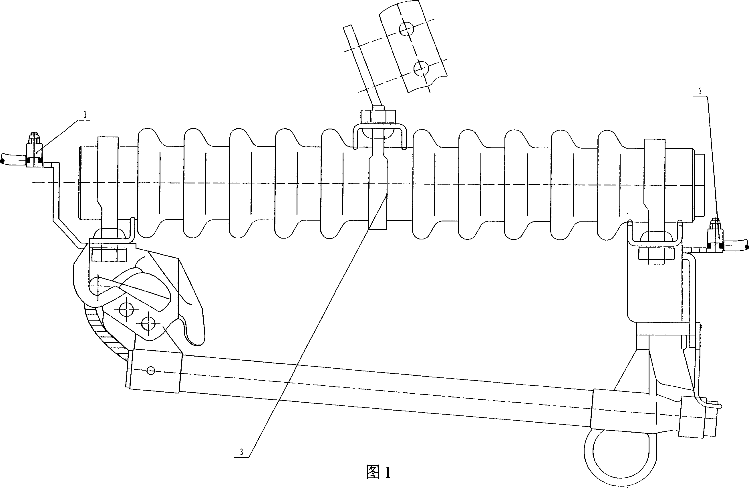 Drop-off fusible cut-out without power-cut