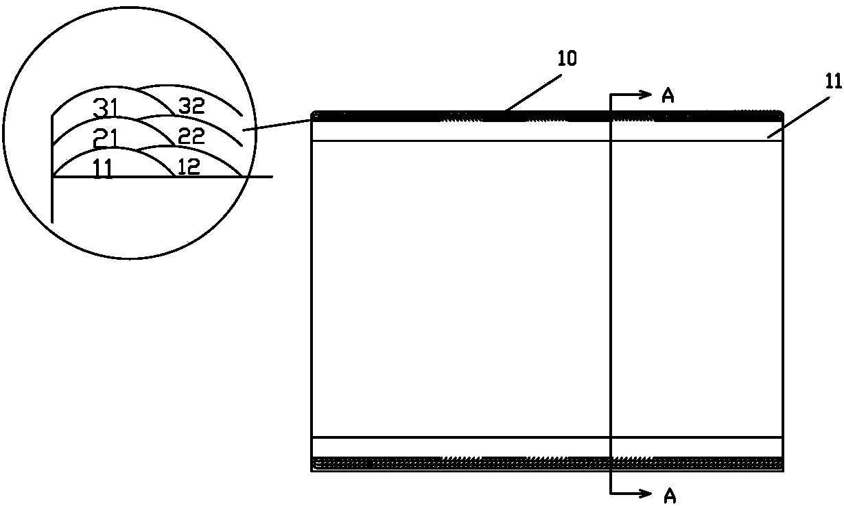 Stellite cobalt-based alloy outer circle large-area plasma surfacing method