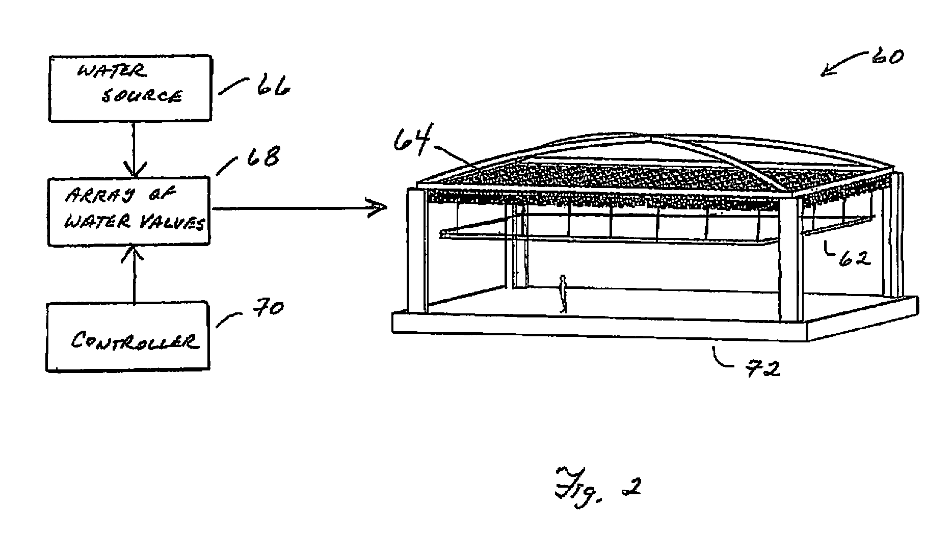 Apparatus for producing reconfigurable walls of water