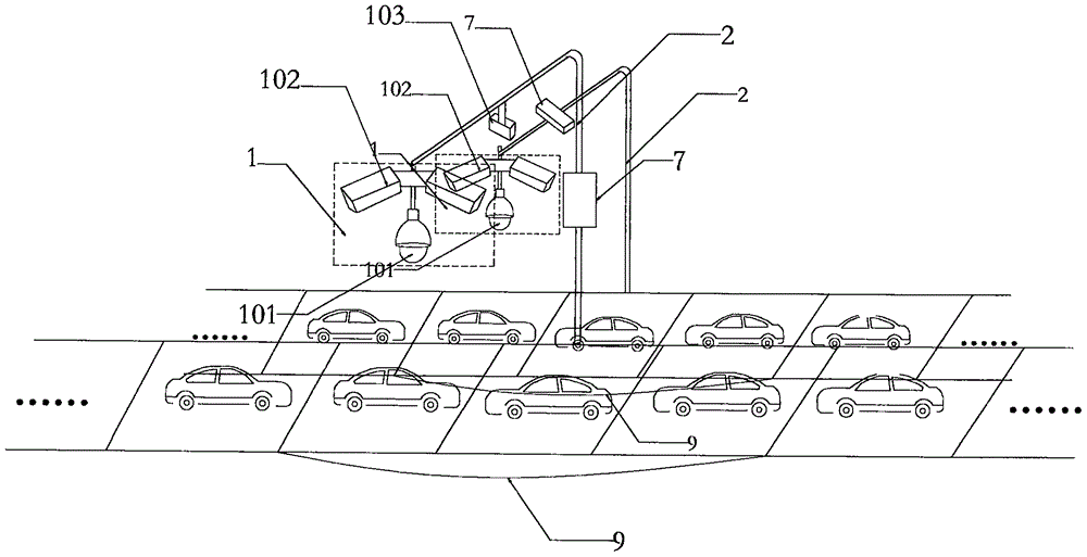 Roadside parking lot vehicle management device and method based on images