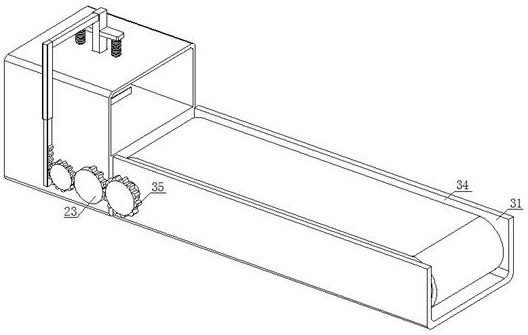 Conveying system for semiconductor packaging production line