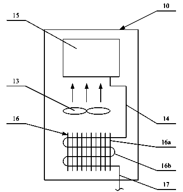 Split type air conditioner and condensate water recycling and energy saving method for same