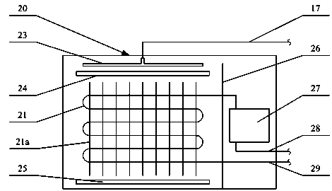 Split type air conditioner and condensate water recycling and energy saving method for same