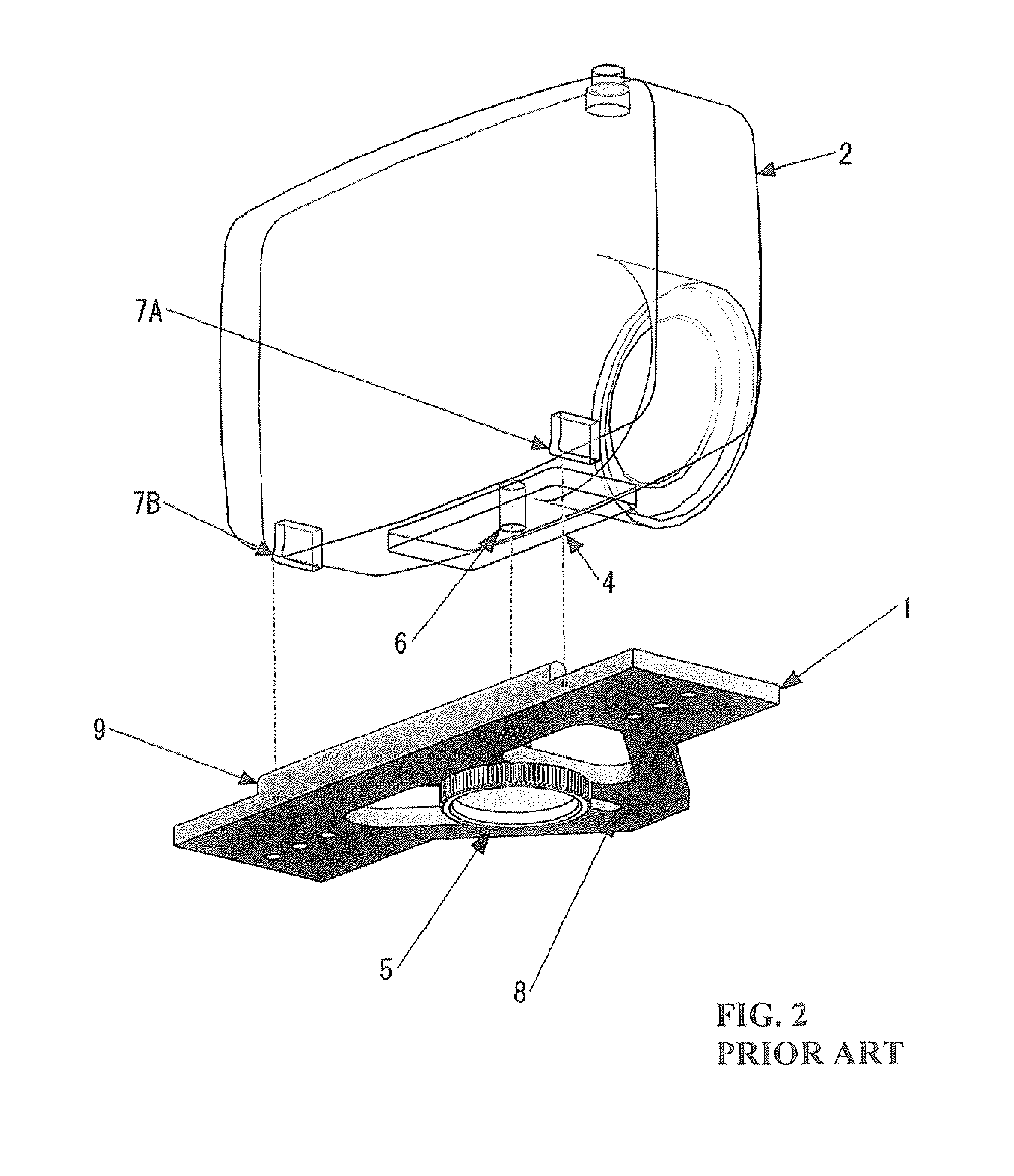 Base for underwater camera