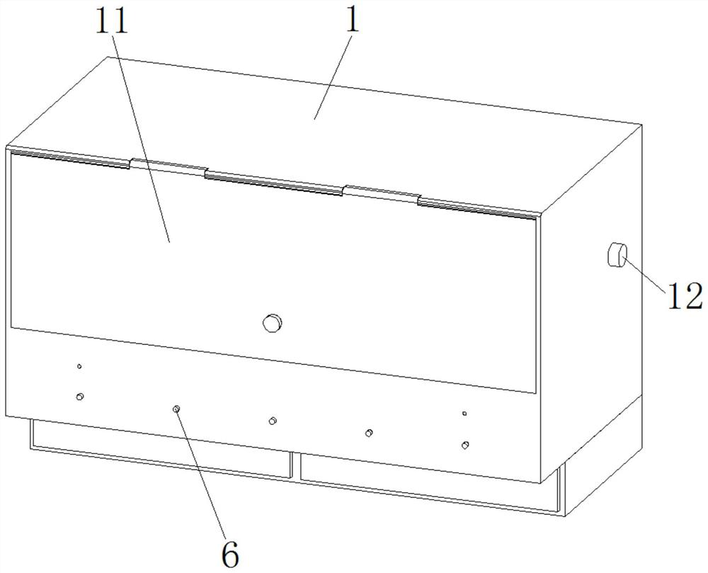 A storage box capable of storing various cosmetics