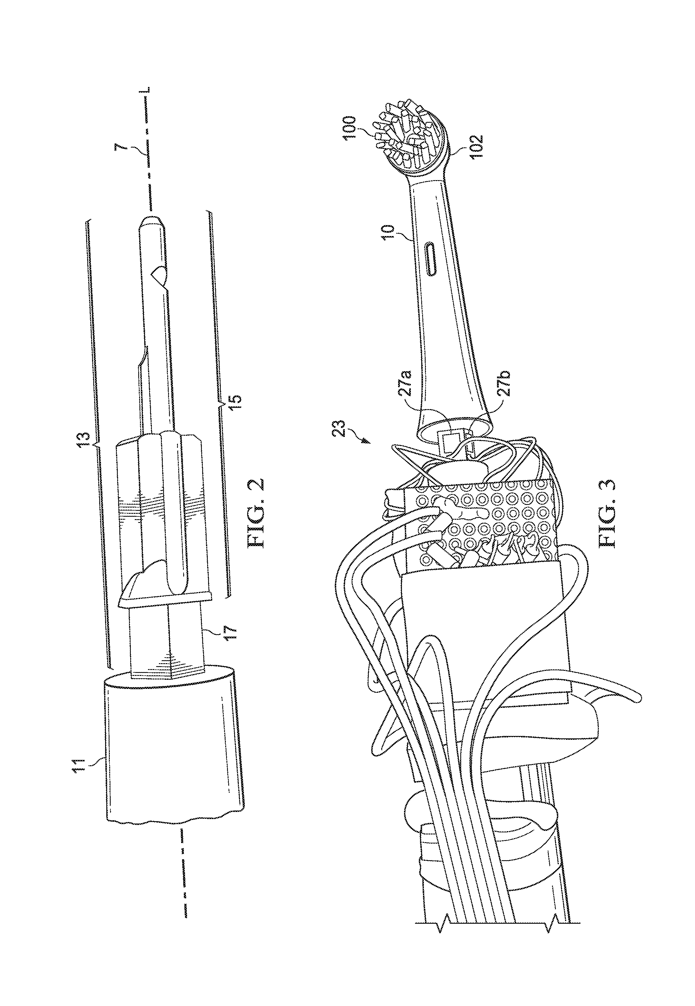 Toothbrush for oral cavity position detection