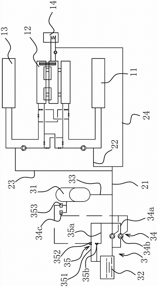 Lumped closed constant pressure expansion device for ground-source heat pump system of medium and low rise building