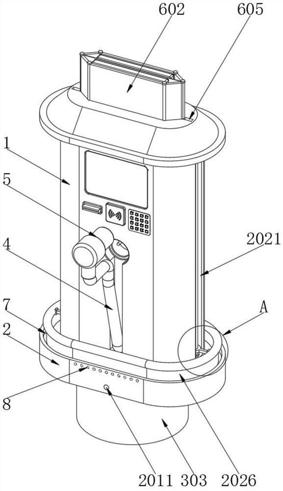 A vandal-proof self-protection charging pile for new energy vehicles