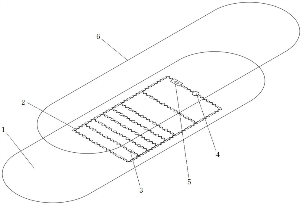 Electronic band-aid and preparation method thereof