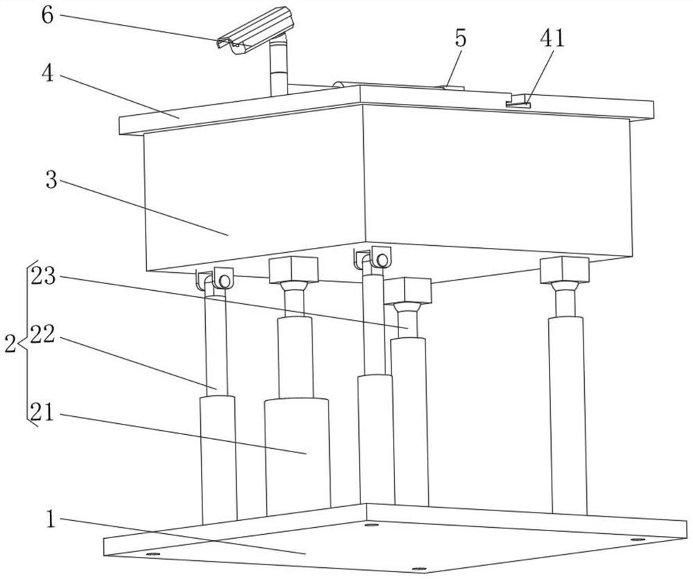 Crossroad traffic information acquisition device convenient for adjusting angle of camera