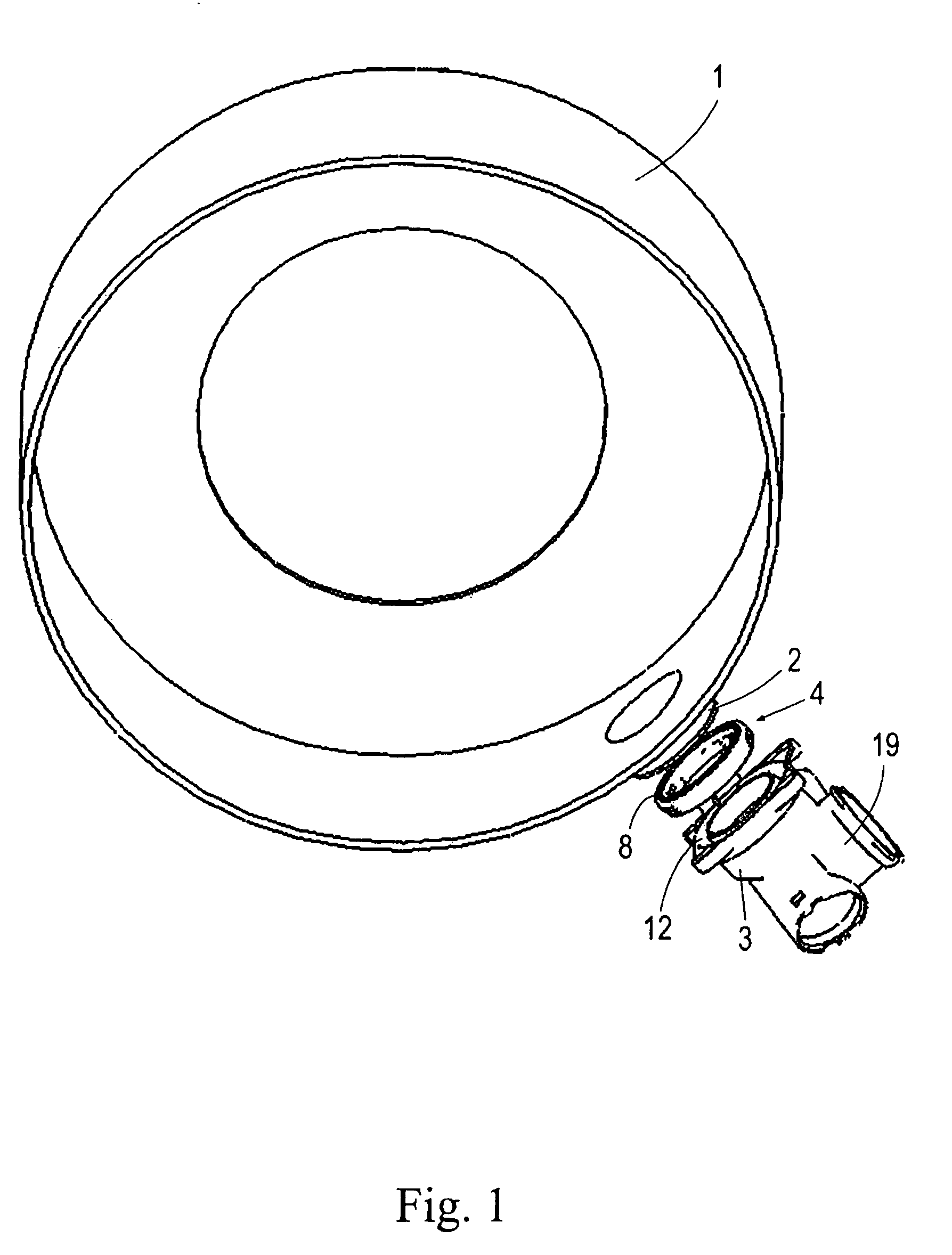 Coupling for an outlet conduit of a washing tank of a washing machine