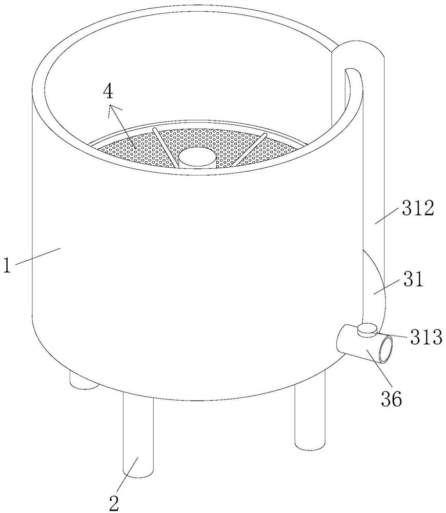 Flocking printing and dyeing device for spinning based on miscellaneous fluff removal