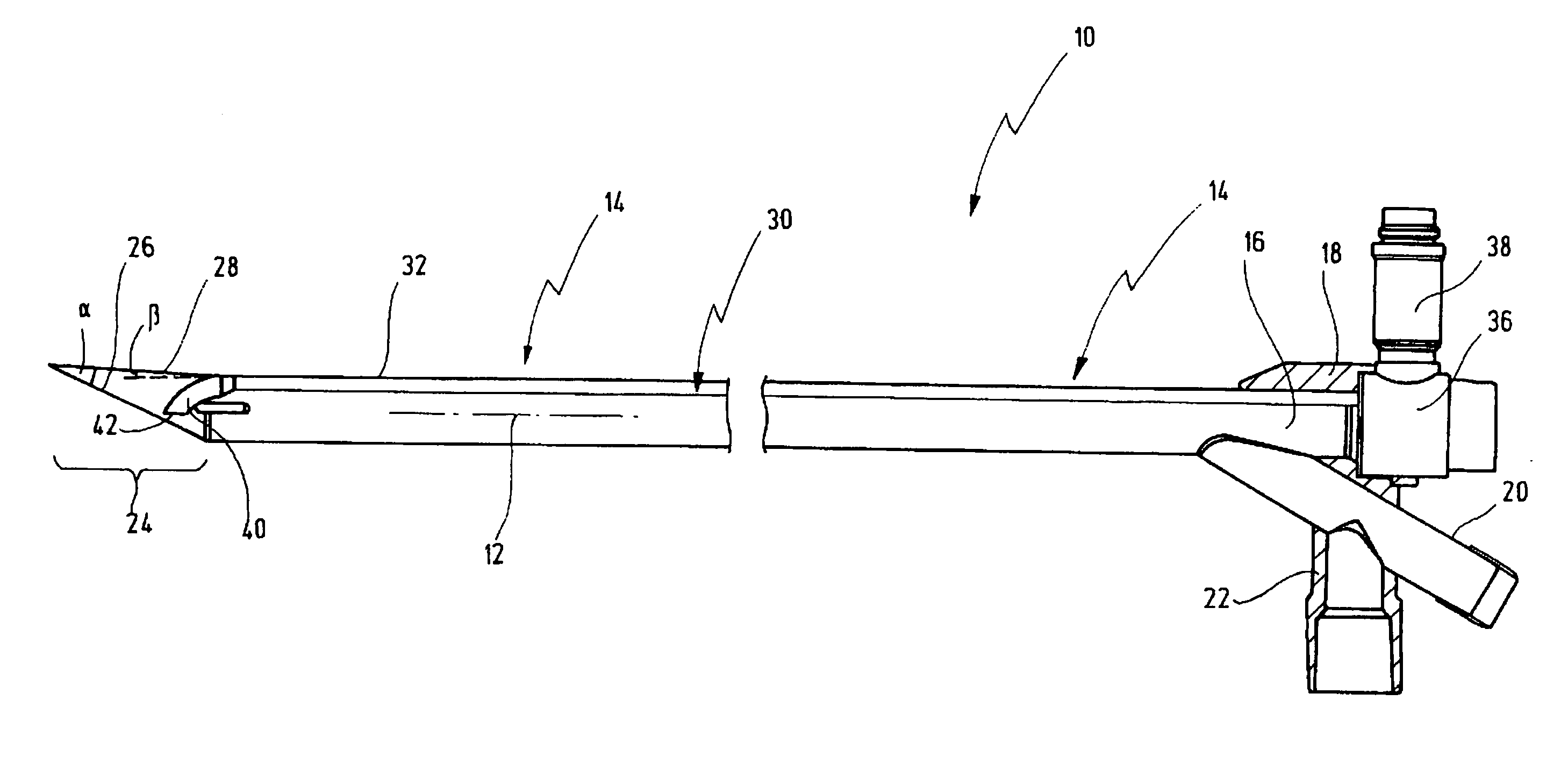 Endoscope, in particular for tracheotomy