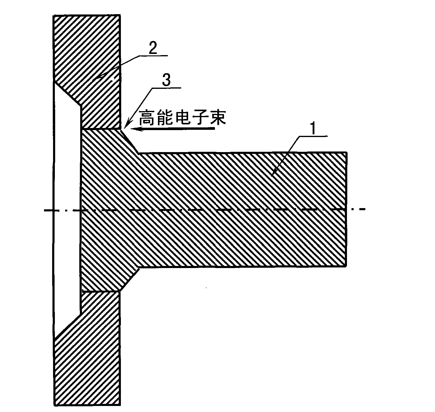 Forge welding method for manufacturing wind power main shaft