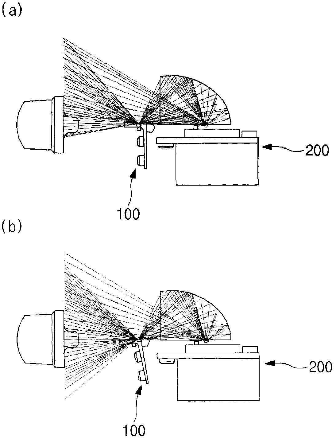 Beam pattern changing structure for head lamp