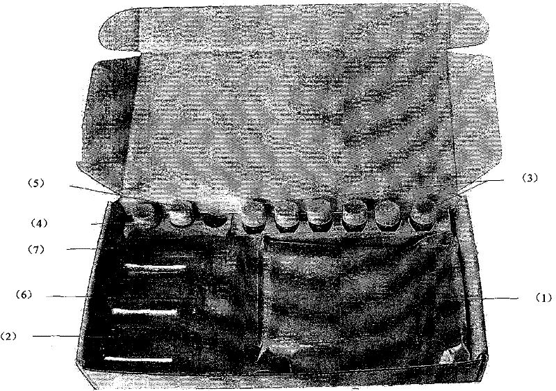 Time resolved fluoroimmunoassay kit for detecting chlorpromazine and detecting method thereof