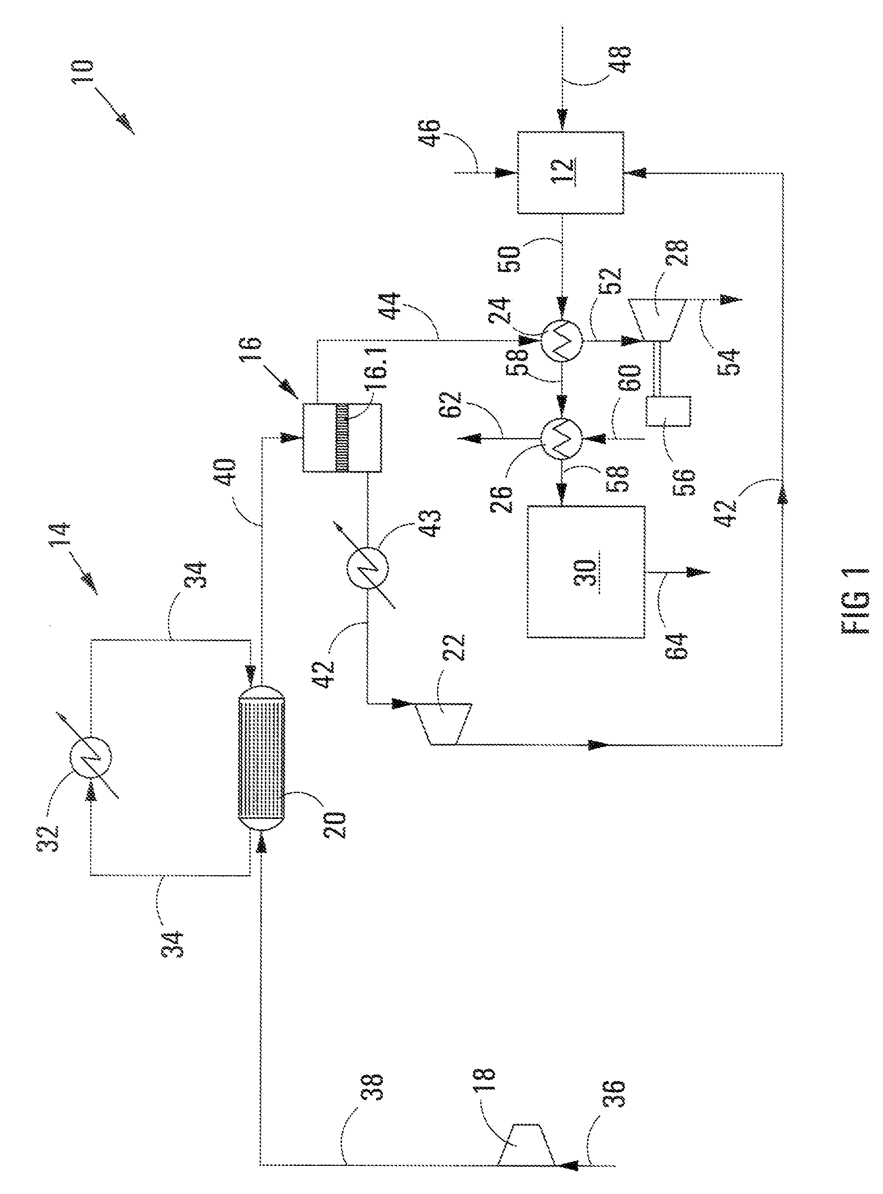 Process for co-producing synthesis gas and power