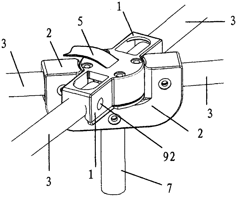 Folding device for underframe of foldable children's bed