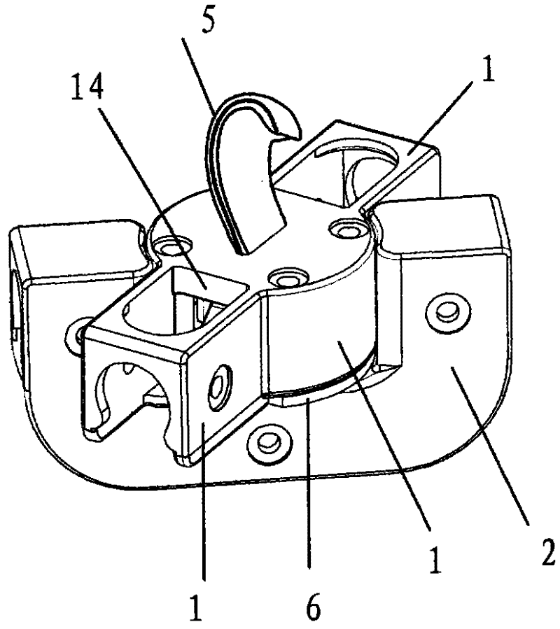 Folding device for underframe of foldable children's bed