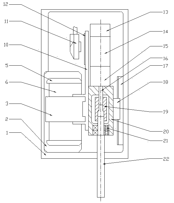 Linear rotary servo motor with two degrees of freedom