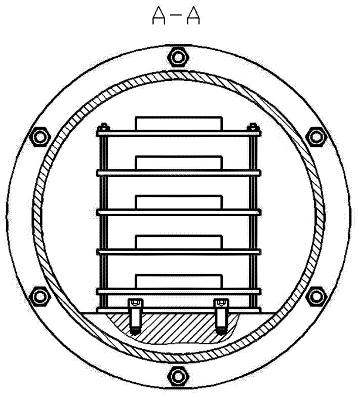 Electronic cabin of an underwater robot with a stacked assembly structure