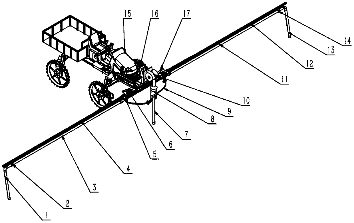 Pipeline air supply type hybrid rice seed production pollinator and operation method thereof