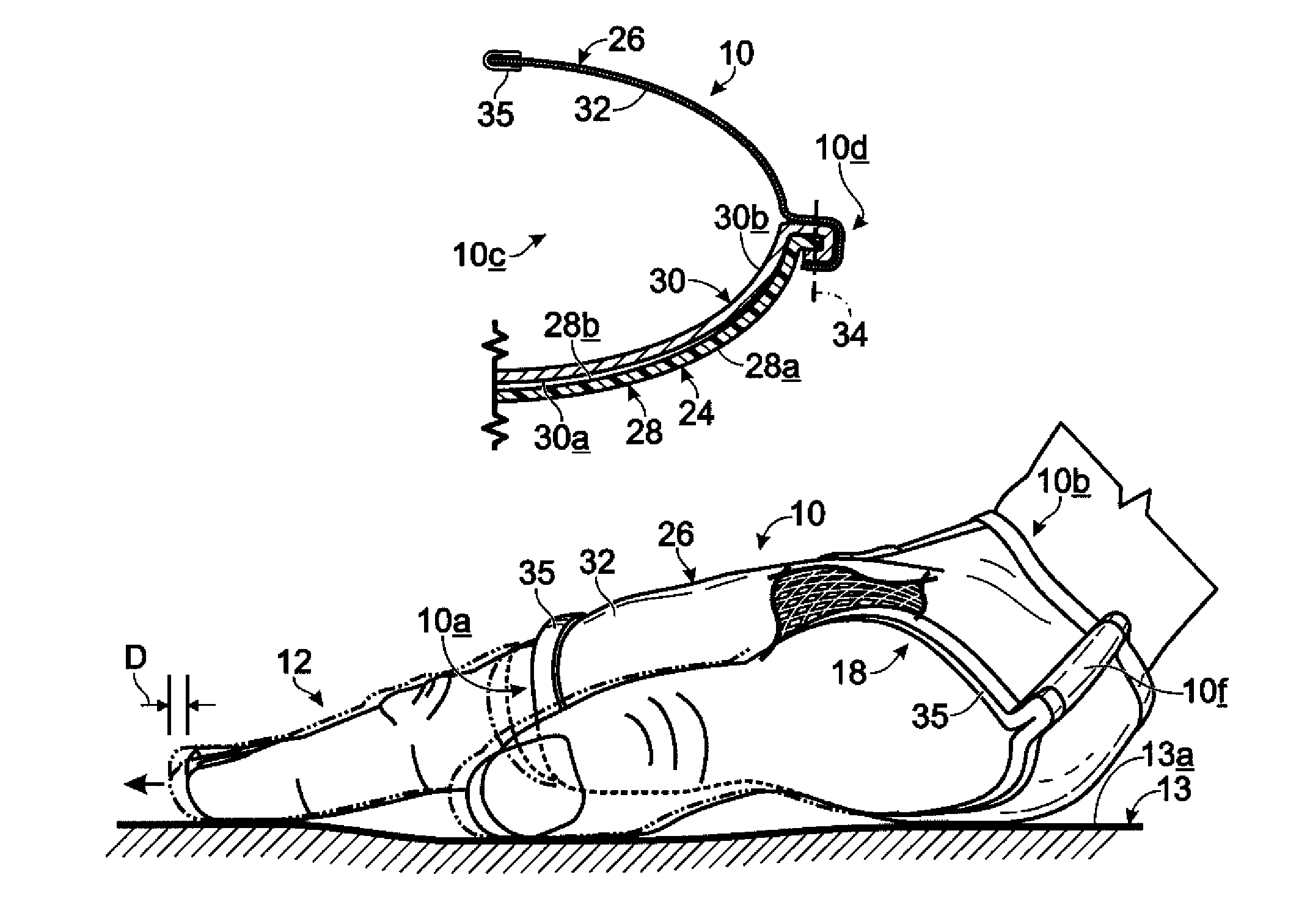 Hand and foot yoga garments with enhanced positional stability and comfort