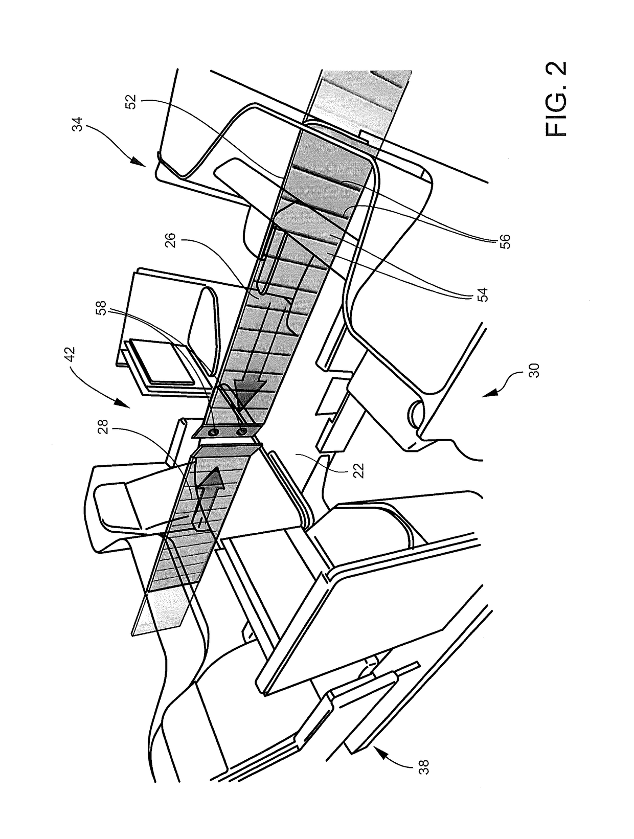 Privacy divider for adjacent parallel passenger seats