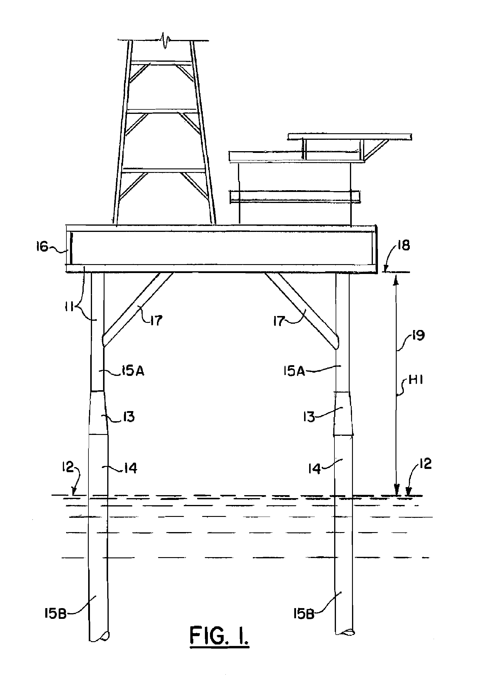 Method and apparatus for elevating a marine platform