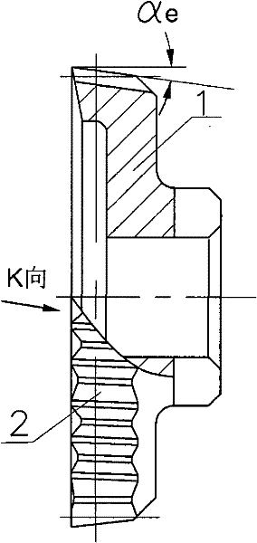 Double-side edge tooth cutting tool for cylindrical gear