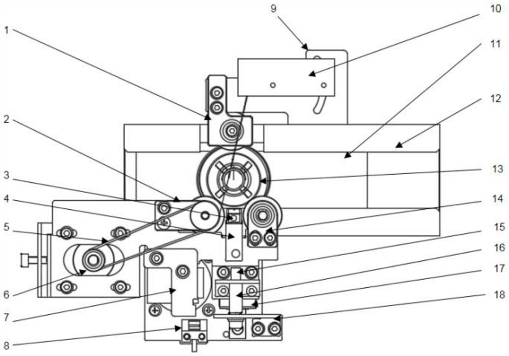 Automatic rotation test tube bar code recognition device and full-automatic sample treatment system