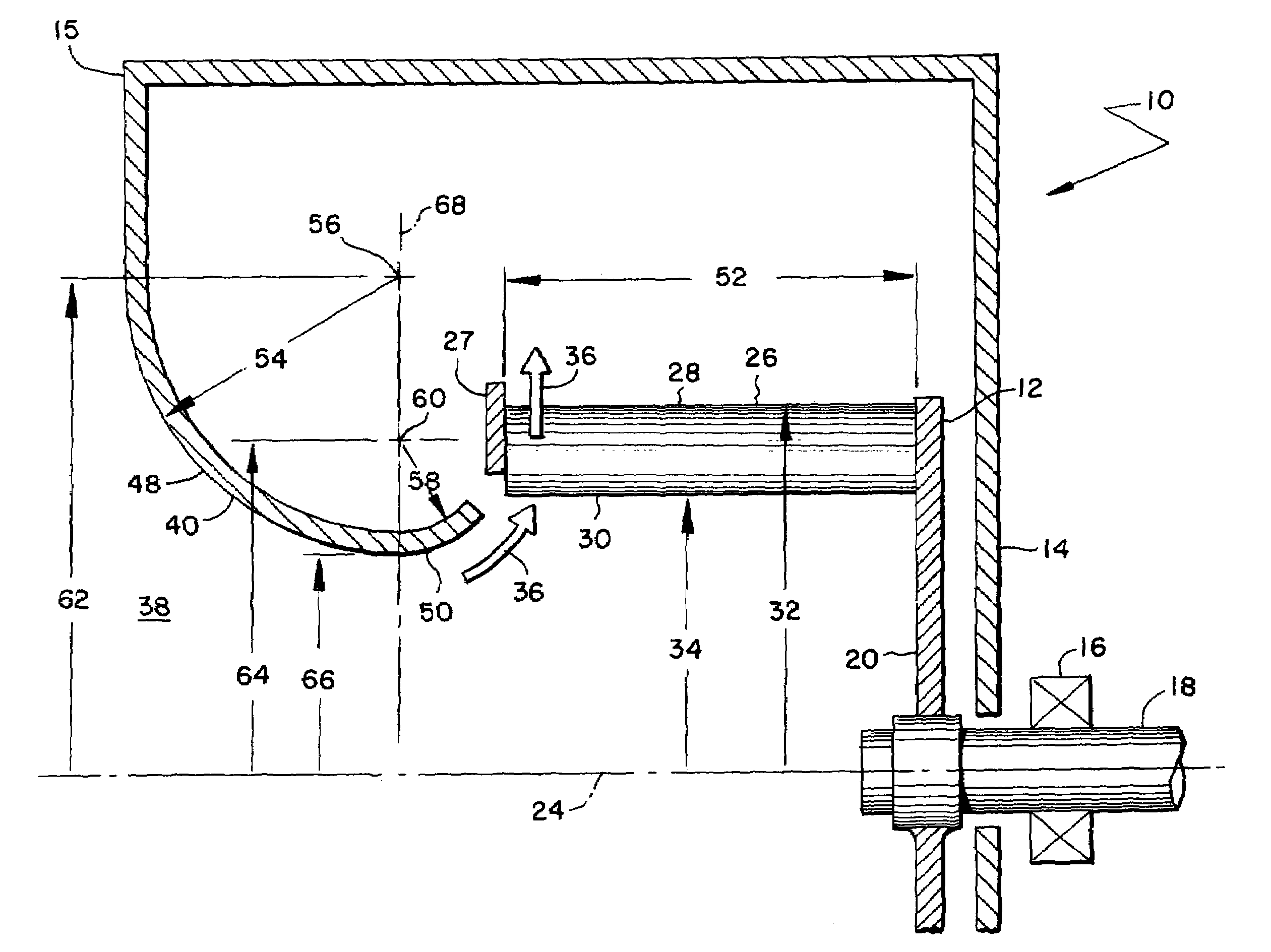 Fan inlet and housing for a centrifugal blower whose impeller has forward curved fan blades