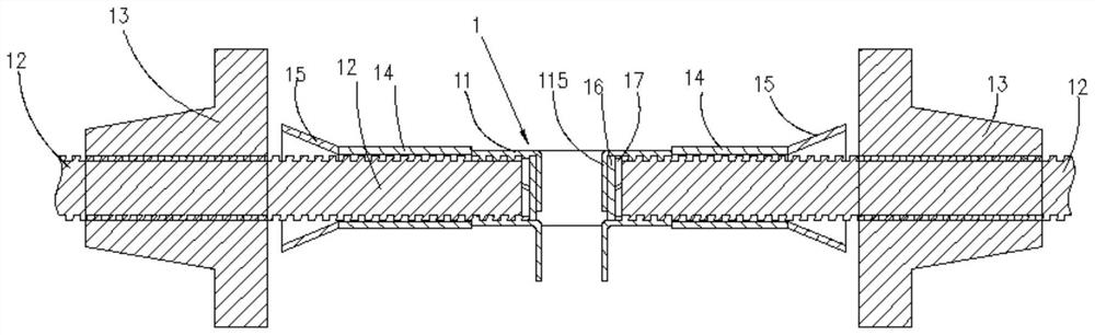 Anti-seepage nut and opposite-pull screw assembly