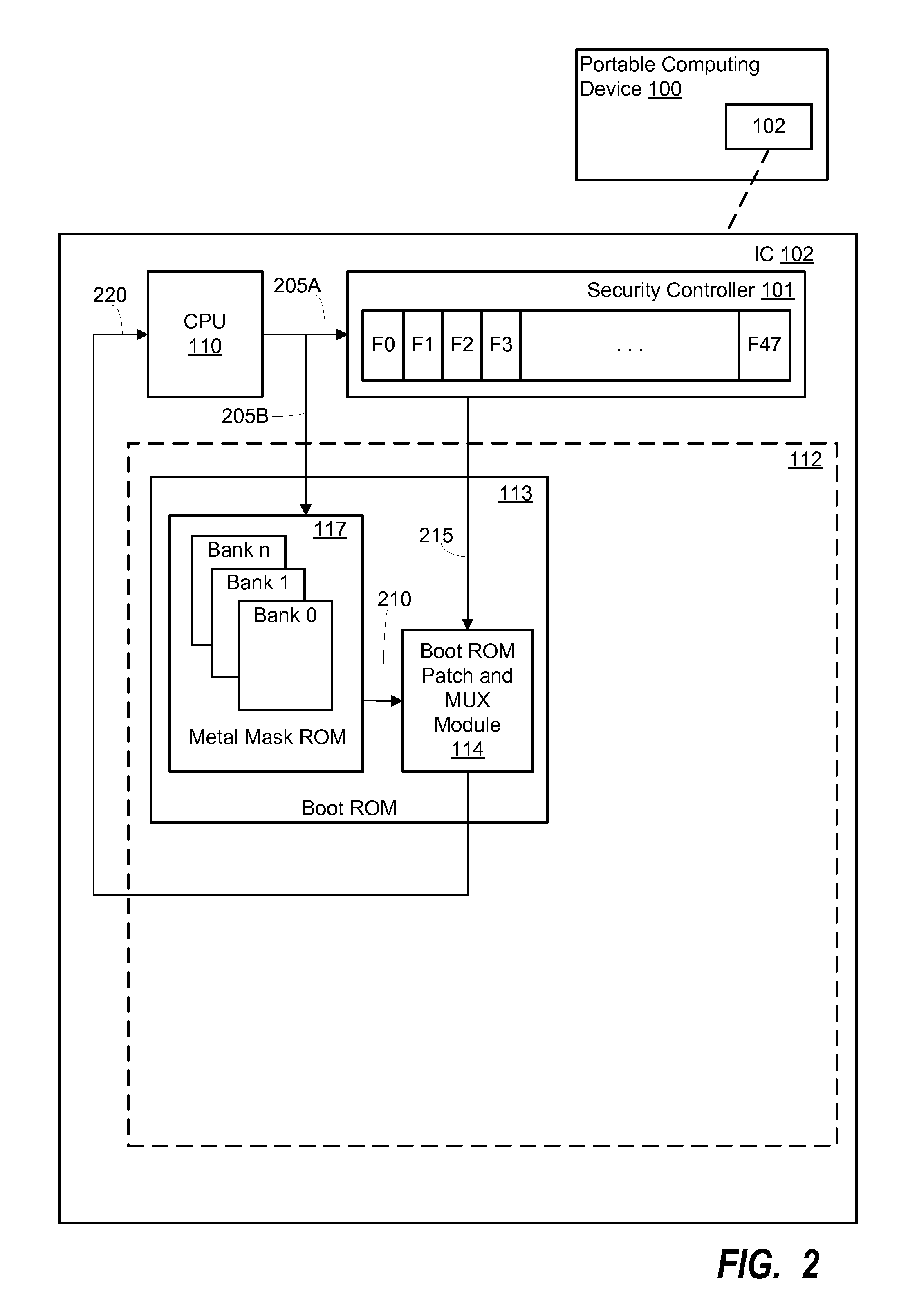 System and method for modification of coded instructions in read-only memory using one-time programmable memory