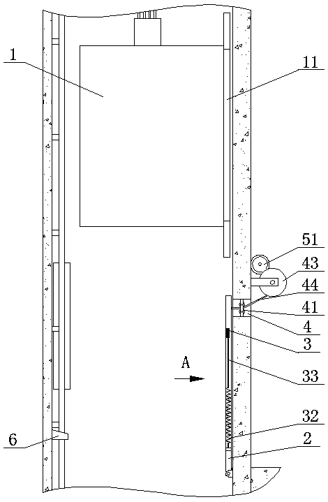 Elevator anti-falling protection device