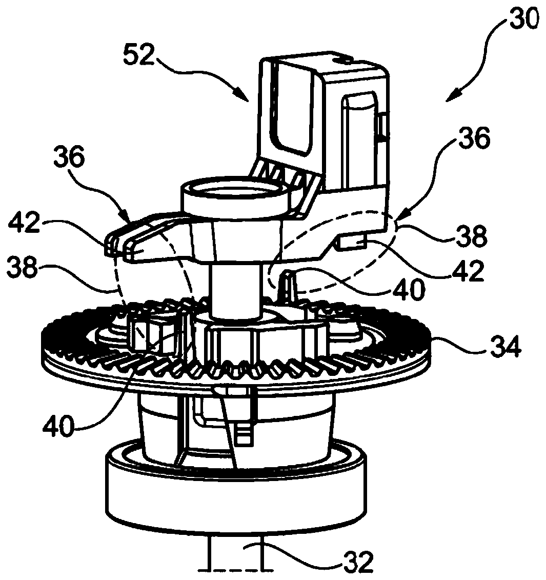 Actuator and fluid-circulation valve comprising same