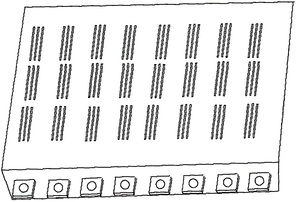 Bus integrated assembly for low-voltage power distribution cabinet