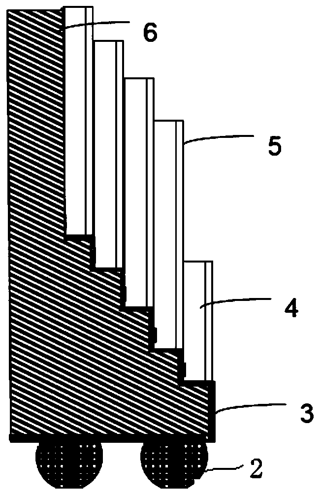 Modular multi-chip packaging structure and packaging method thereof