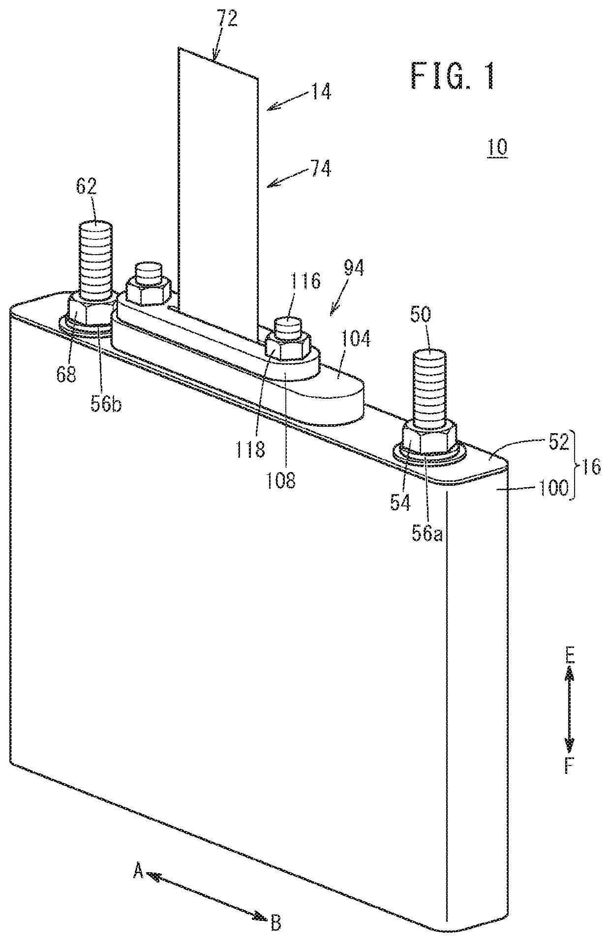 Secondary battery with film shaped sensor