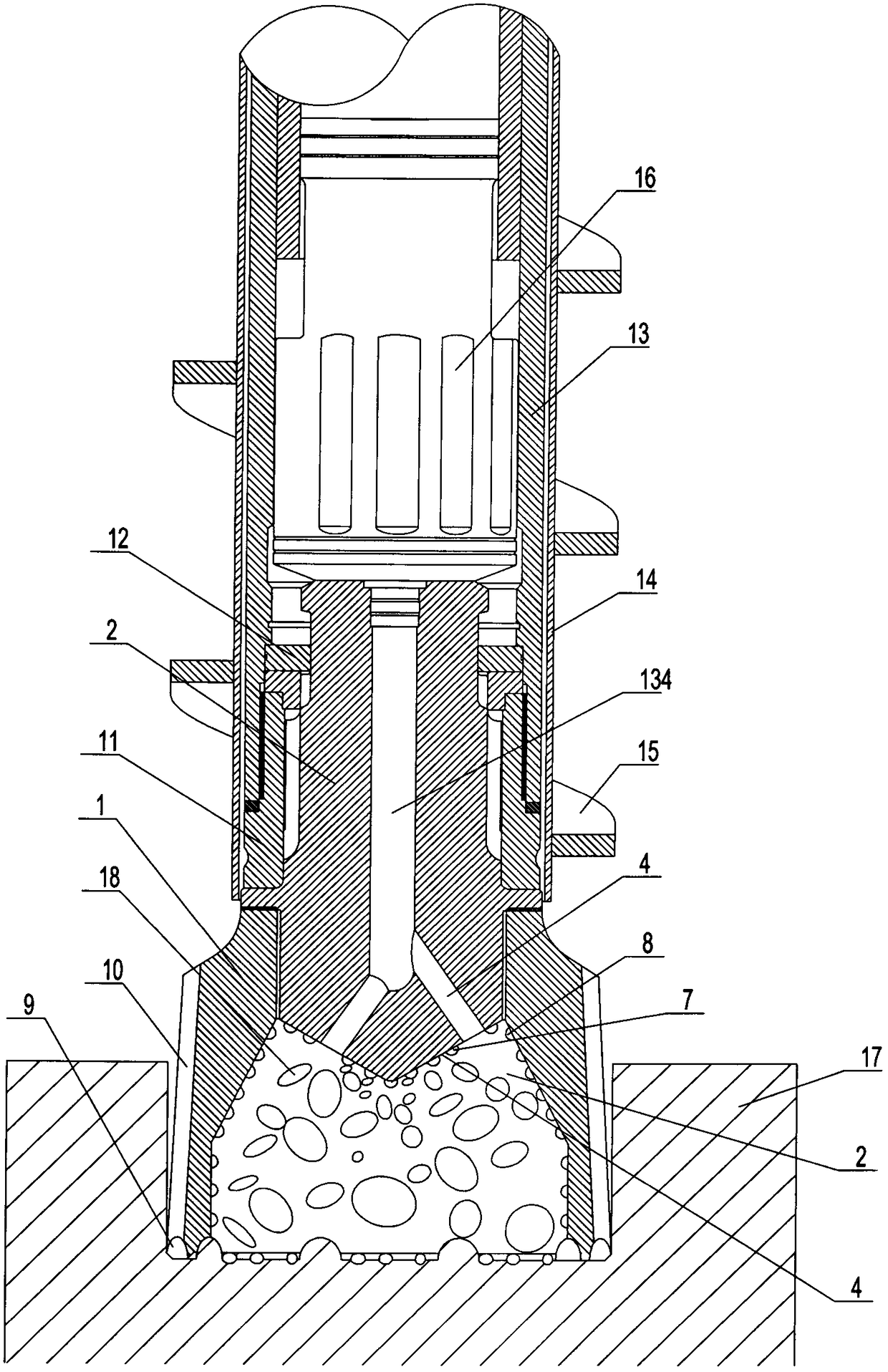 Rock drill bit structure