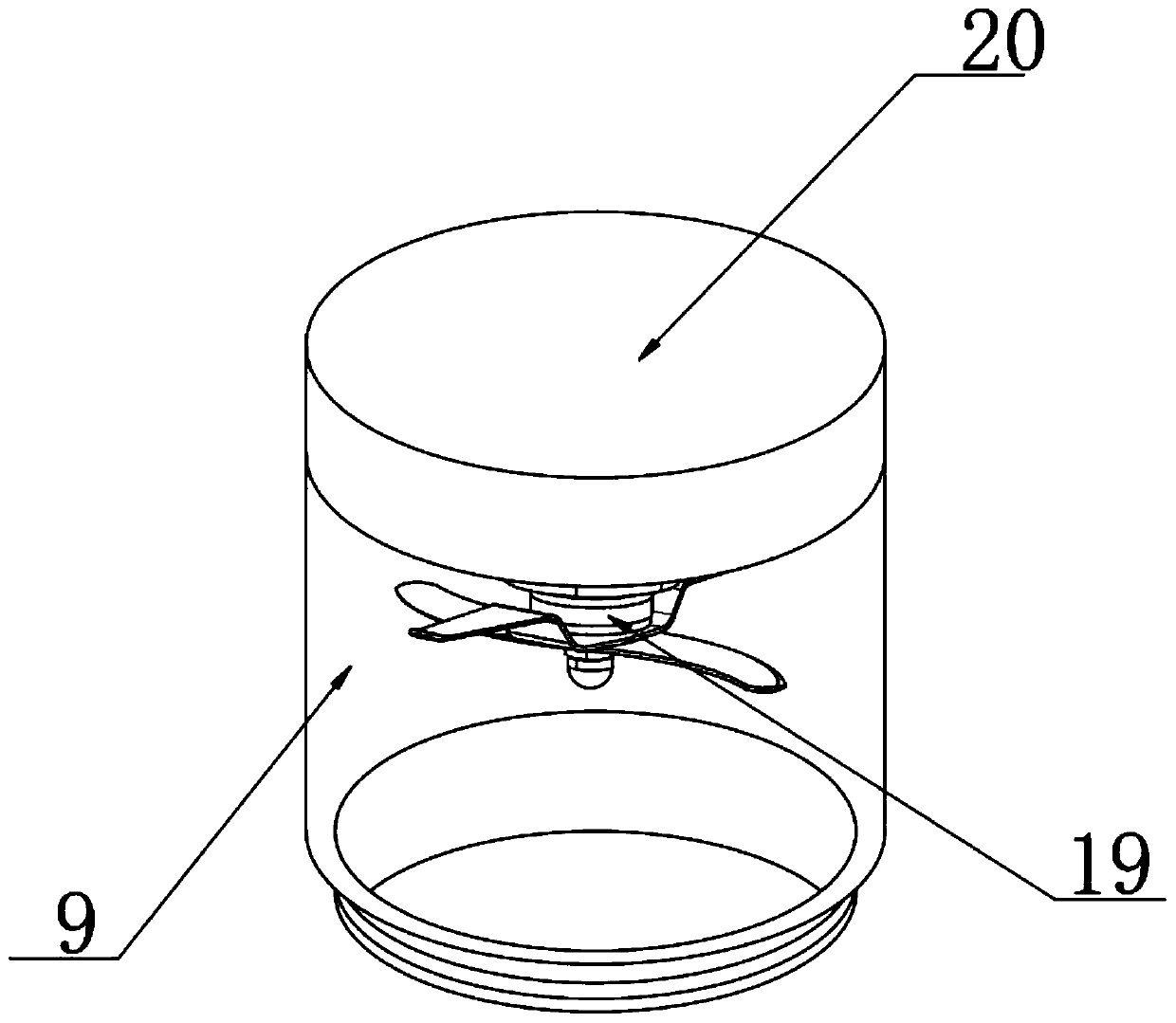 Refined sampling device for soil detection