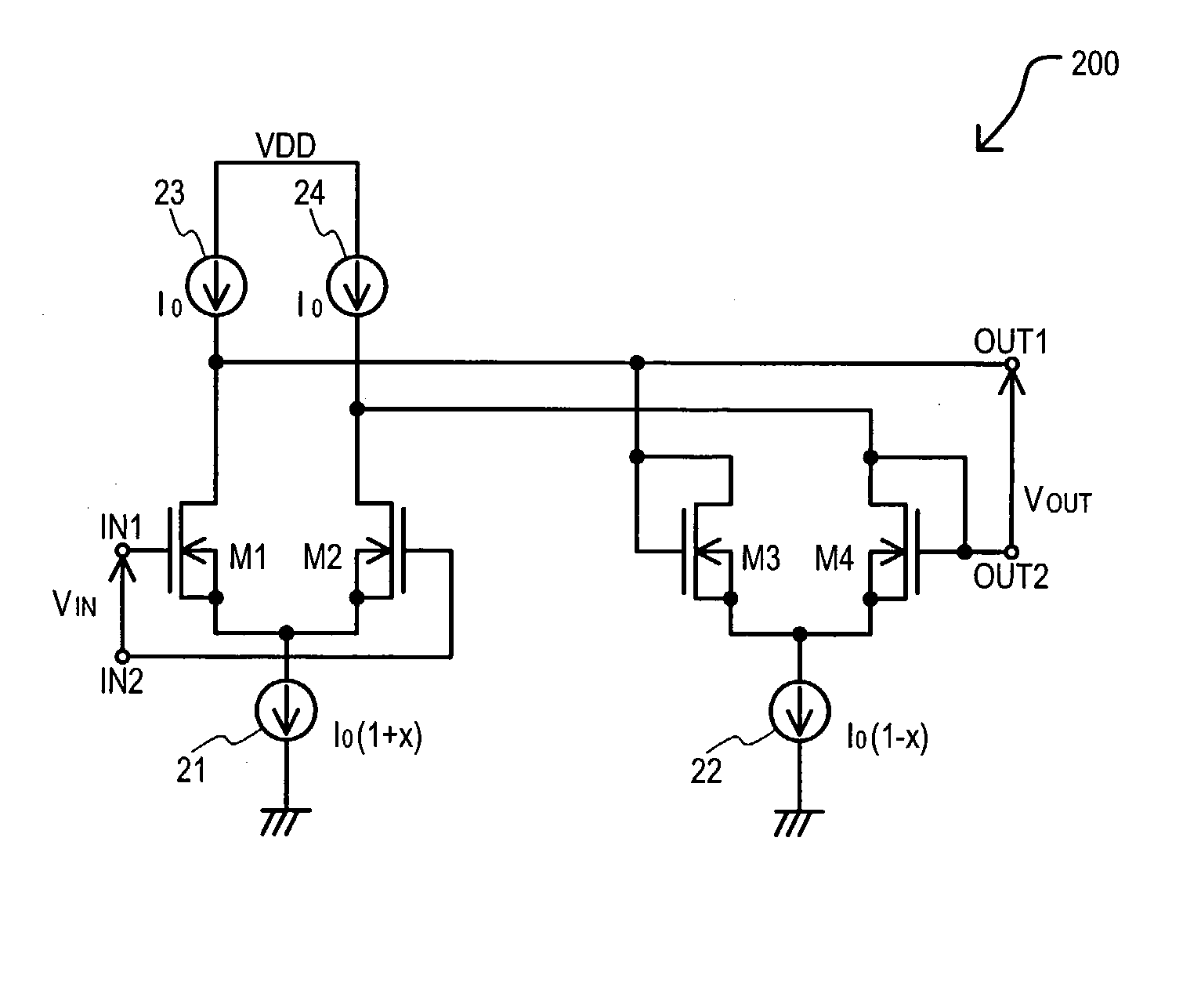 Variable gain amplifier circuit