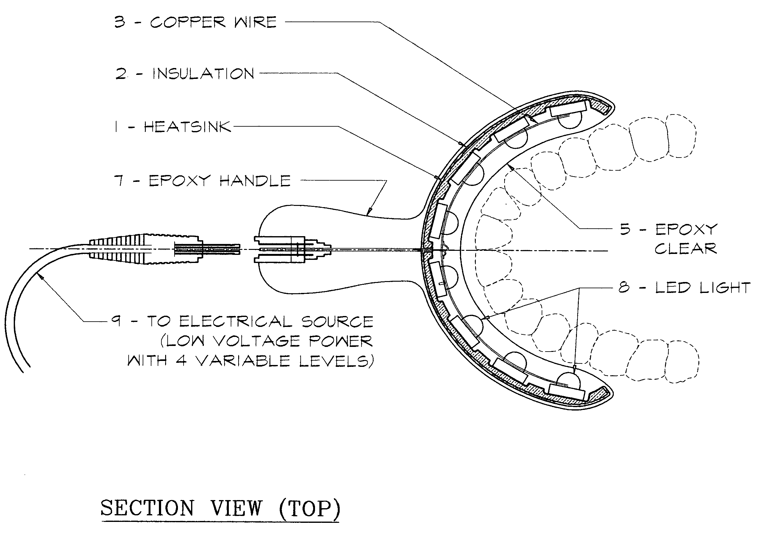 Tooth whitening apparatus and methods for whitening teeth using an intra-oral light generating device