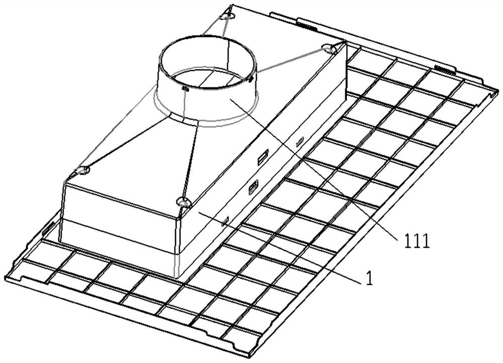 Air outlet assembly for kitchen fresh air system and control method of air outlet assembly