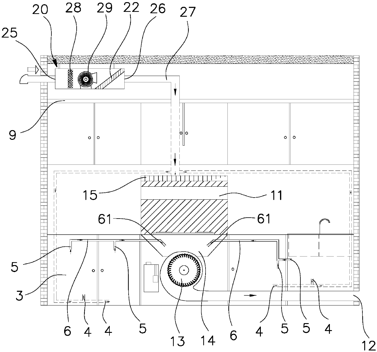 Air conditioning integrated cooker system