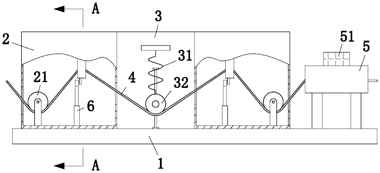 Steel wire surface rust removing equipment