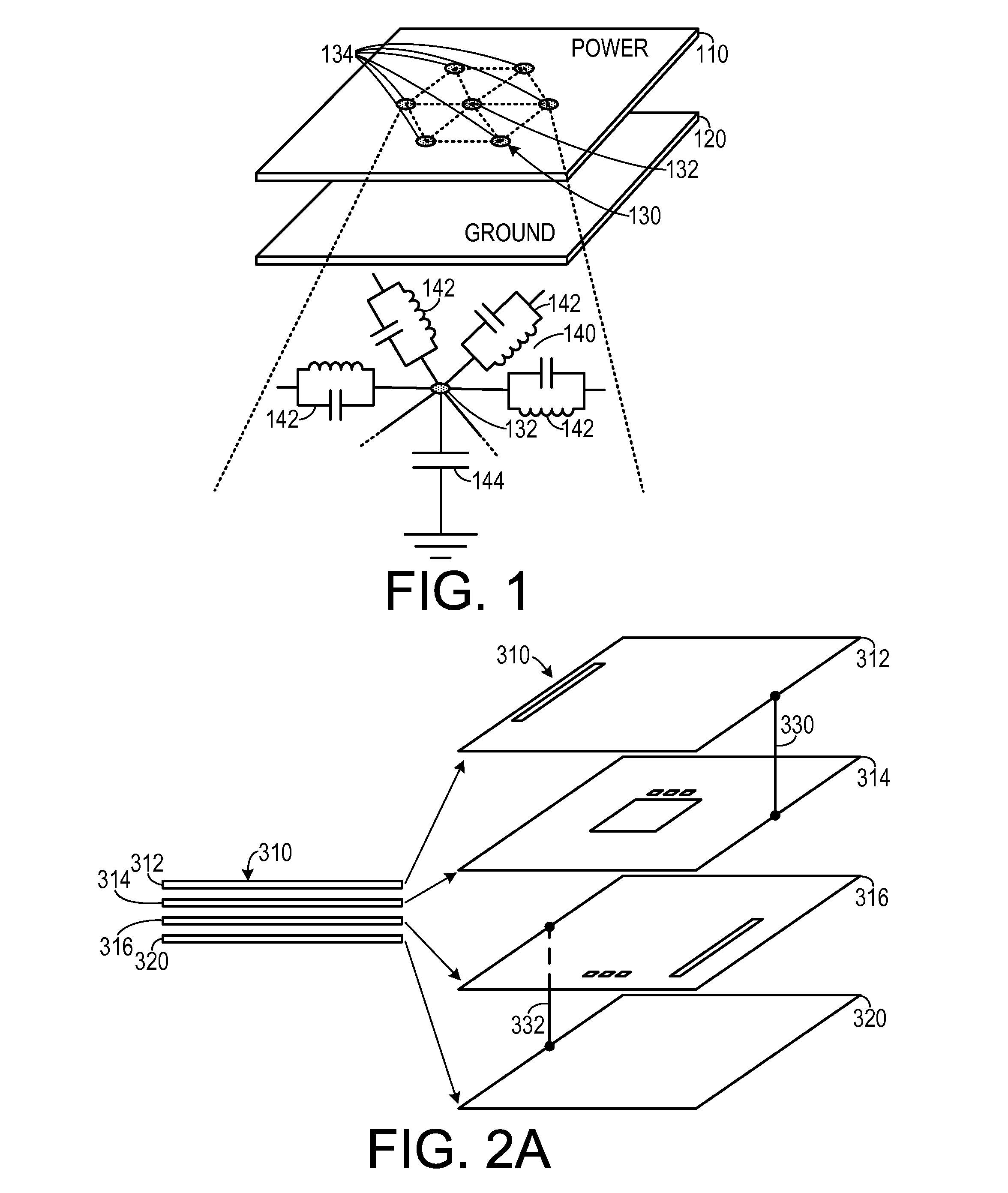 Modeling of multi-layered power/ground planes using triangle elements