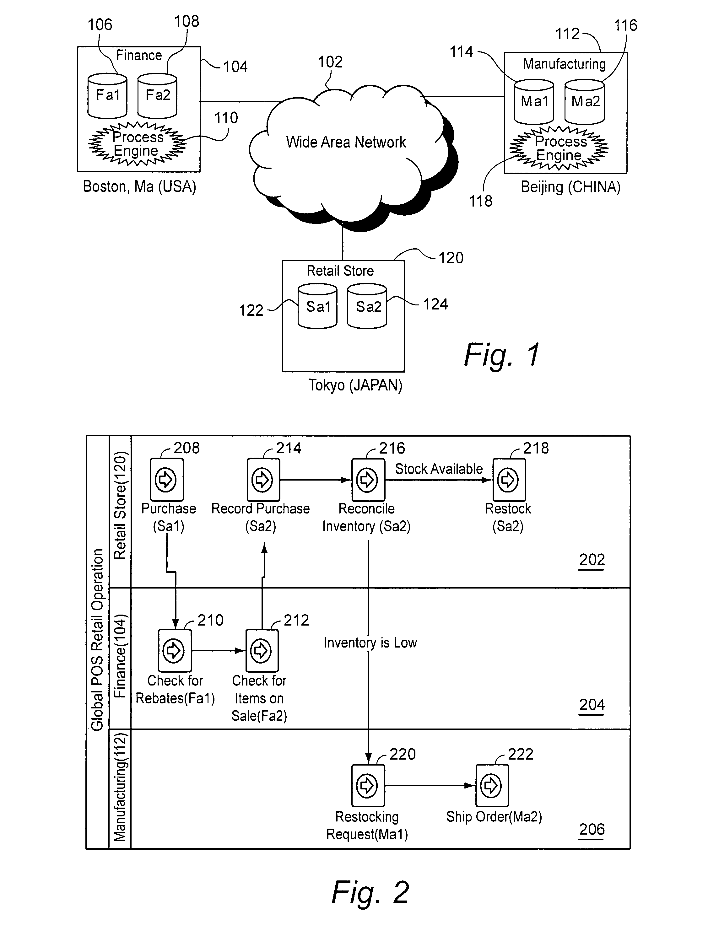 Systems and/or methods for location transparent routing and execution of processes